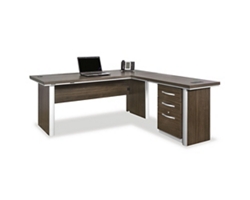 Metropolitan Reversible L-Shaped Desk with Storage File