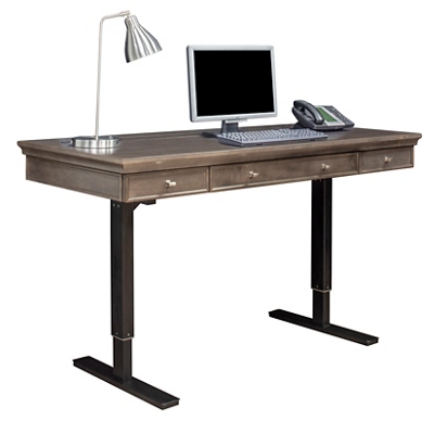 Statesman Adjustable Height Writing Desk - 60"W x 28"D