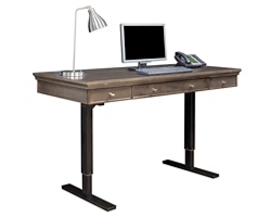 Statesman Adjustable Height Writing Desk - 60"W x 28"D