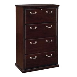 Four Drawer Lateral File with Locking Top Drawer- 33.75"W