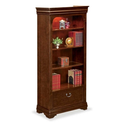 Pont Lafayette 78.25" H Four Shelf Bookcase with Drawer