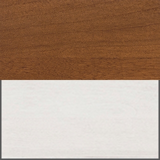 Cherry Top/Rustic White Finish