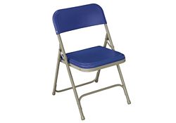 Folding Chair with U Braces and Double Rivets