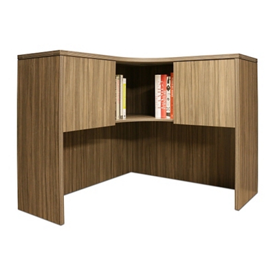 Wood Grain Corner Desk Hutch 42 W By Office Star Nbf Com