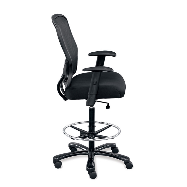 Linear Collection Big and Tall Memory Foam Stool with Arms