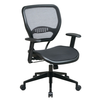 Mesh Back Office Chair - Black - Space Seating by Office Star Products