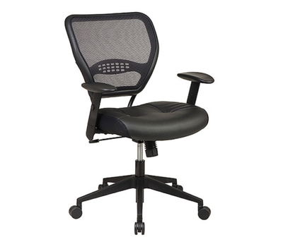 Bonded Leather Mesh Back Task Chair