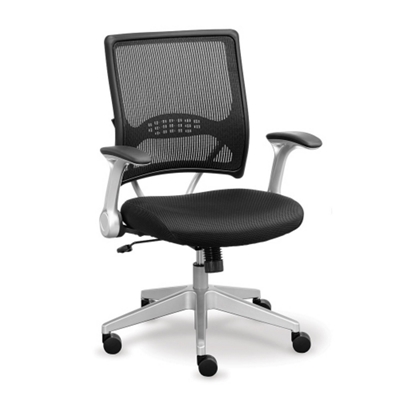 Linear Collection Mesh Chair with Memory Foam Seat