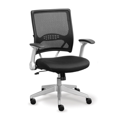 Linear Mesh Office Chair with Memory Foam by NBF Signature Series