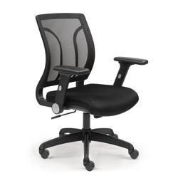 Essential Mesh Back Chair with Flip Arms and Memory Foam Seat