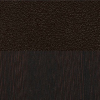 Black Eco Leather/Espresso