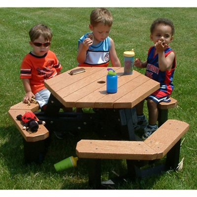 Economy A-Frame Wooden Picnic Table - 8