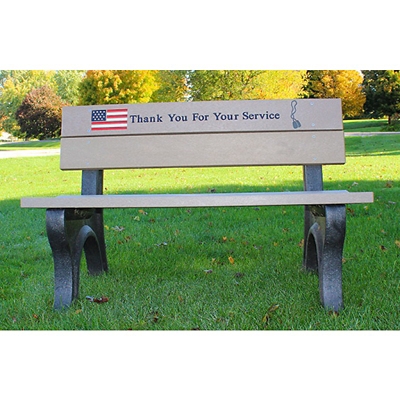4' Veterans Memorial Bench