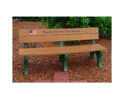 6' Veterans Memorial Bench