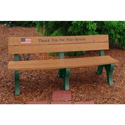 6' Veterans Memorial Bench