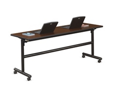 Merit Flip Top Training Table with Casters - 72"W x 24"D