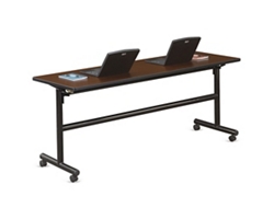 Merit Flip Top Training Table with Casters - 72"W x 24"D