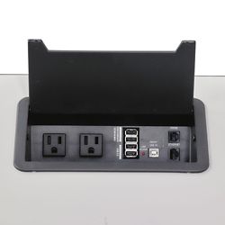 Power and Data Port for Merit Training Tables