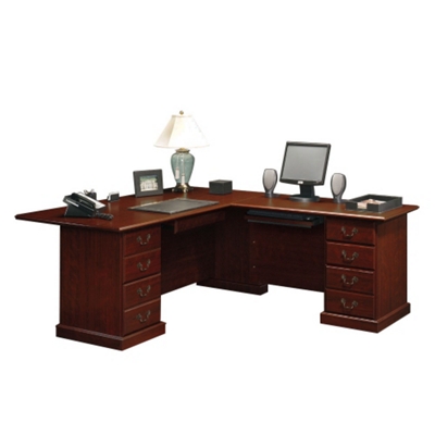 Traditional Reversible L Desk By Sauder Office Furniture Nbf Com