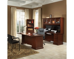 Heritage Hill U-Desk and Bookcase Set