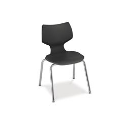 12"H Sculpted-Back Student Stack Chair