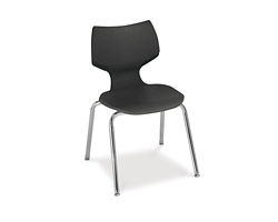 14"H Sculpted-Back Student Stack Chair