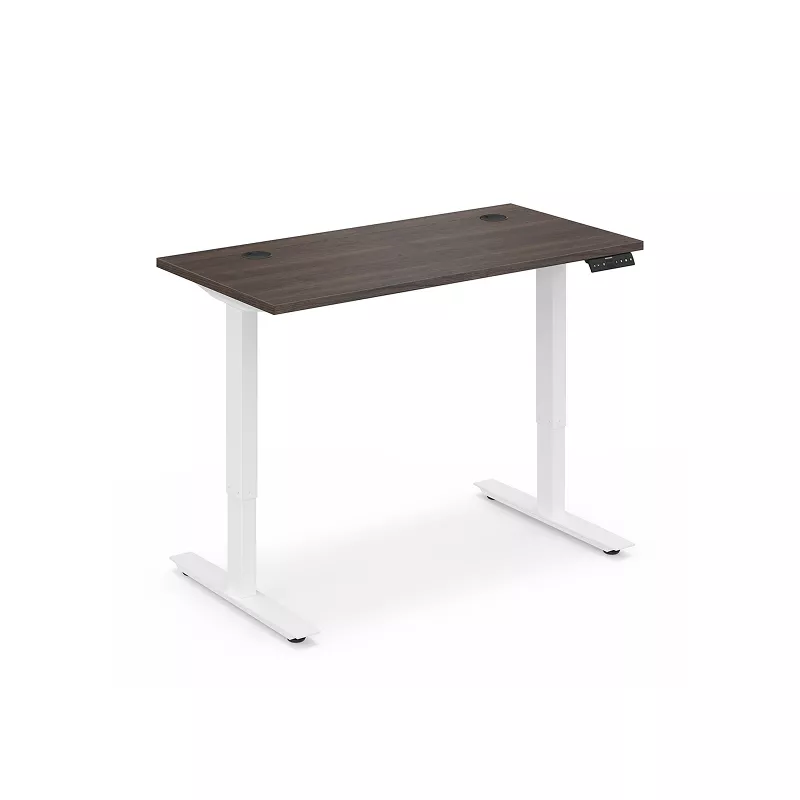 Rectangle-shape standing desks.