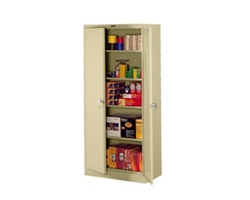 Heavy-Duty Steel Storage Cabinet - 78"H x 18"D