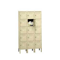Five Tier Box Lockers 3 Wide With Legs