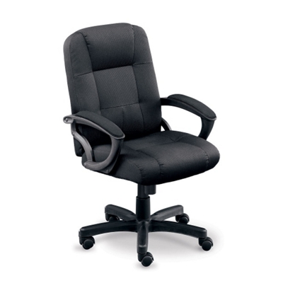 Stellar Fabric Mid-Back Chair with Memory Foam Seat