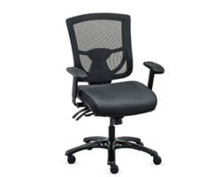 Overtime Big and Tall 24/7 Mesh-Back Chair with Polyurethane Seat