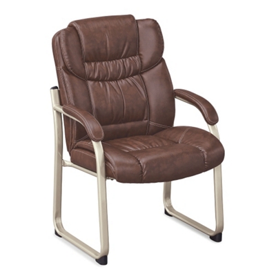 Visitor best sale leather chairs