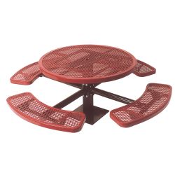 46" Round Surface Mount Outdoor Table