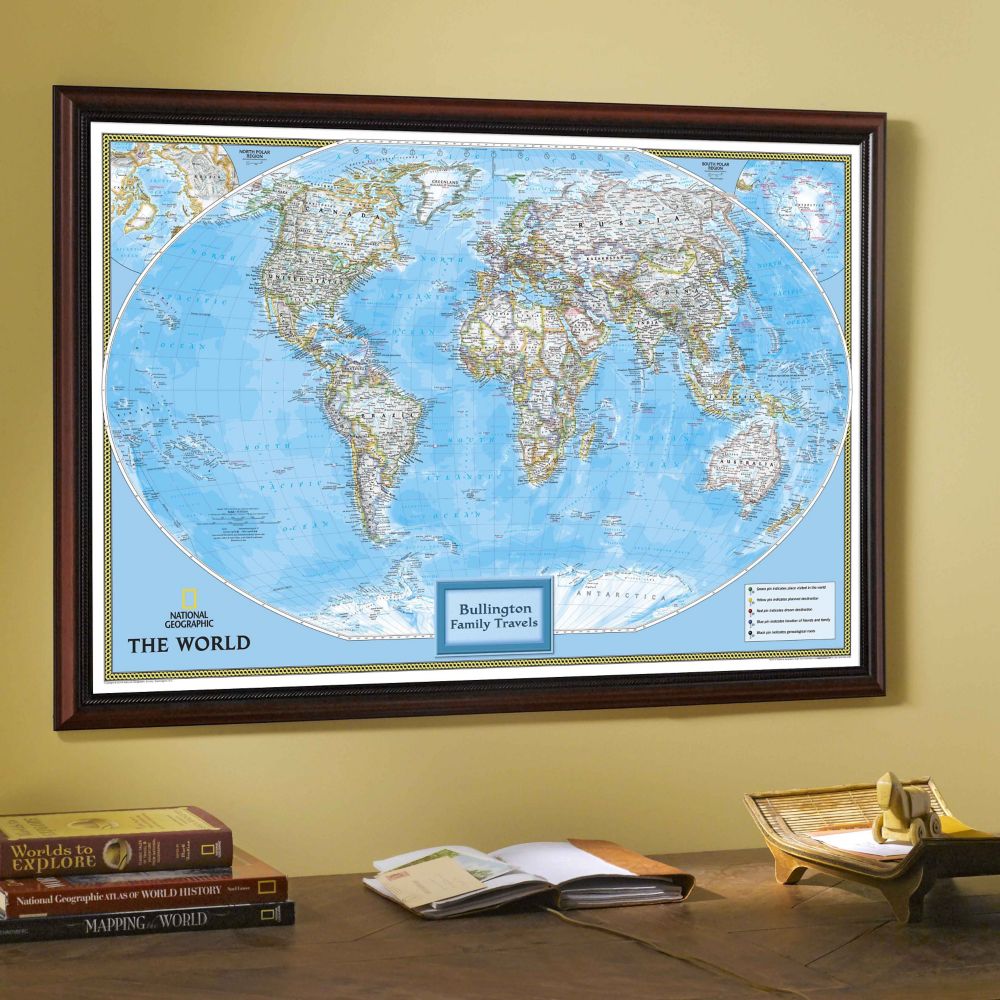 National Geographic ''My World'' Personalized Map (Classic) National