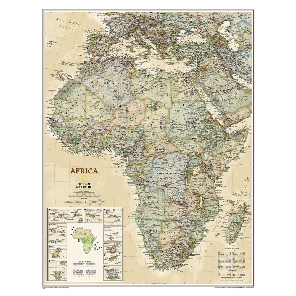 Africa Map National Geographic  Map Of Africa