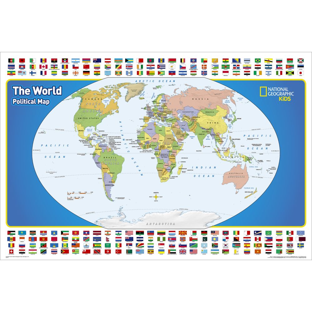 Map Of The World For Kids