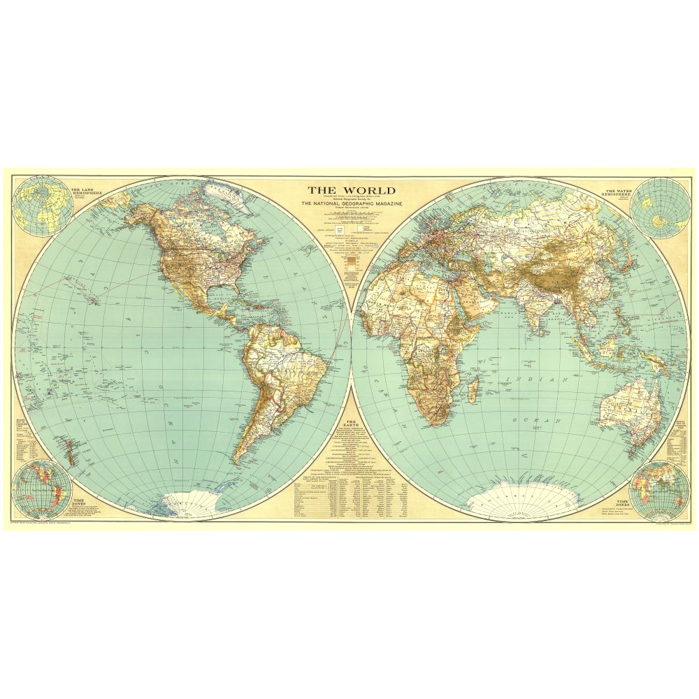 National Geographic World Map