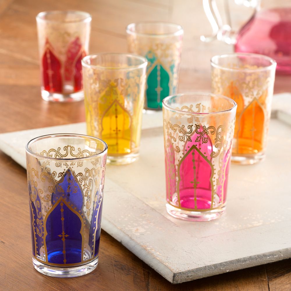 Moroccan Medina Tea Glasses Set of 6 National Geographic Store