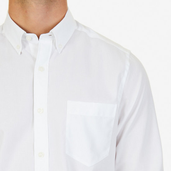 Solid Classic Fit Long Sleeve Button Down | Nautica