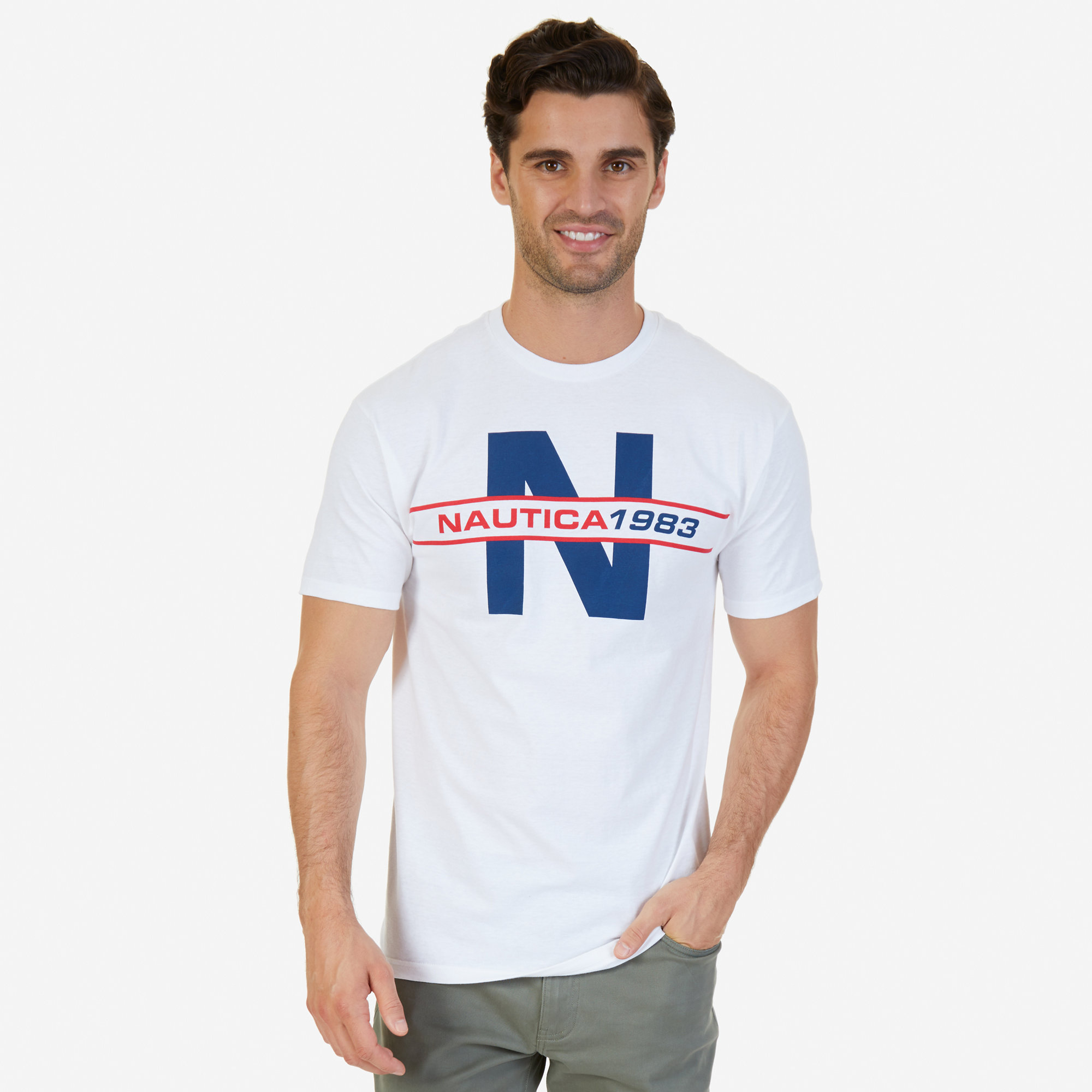 Nautica Mens N 1983 Graphic T-Shirt | eBay