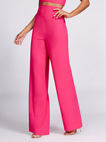 NY&C: Gabrielle Union Collection - Wide-Leg Pant - Hot Pink