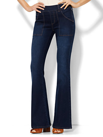NY&C: Soho Jeans - High-Waist Flare - Highland Blue Wash