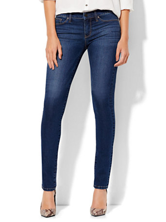 NY&C: Soho Jeans - Mid Rise Skinny - Force Blue Wash - Tall