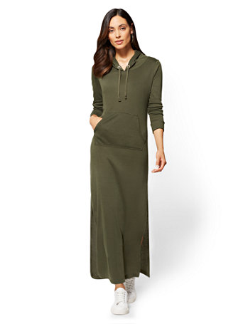 Hooded Maxi Dress