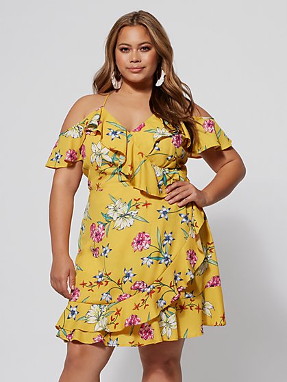 Ftf Ryan Floral Ruffle Dress New York Company Ftf Ryan Floral Ruffle Dress New York Company