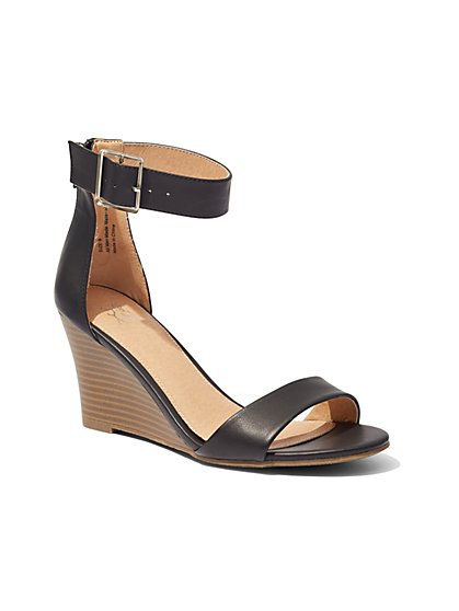 New York & Company - Pink | Wedge heel sandals, Sandals heels, Summer ...
