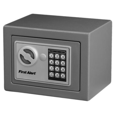 Security Box, Gray, 0.23 Cubic Feet
