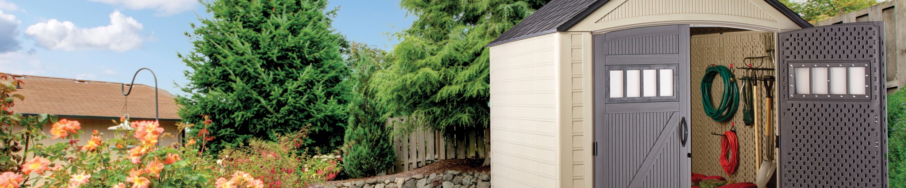 Rubbermaid Big Max Junior 3ft X 7ft Storage Shed Dandk Organizer