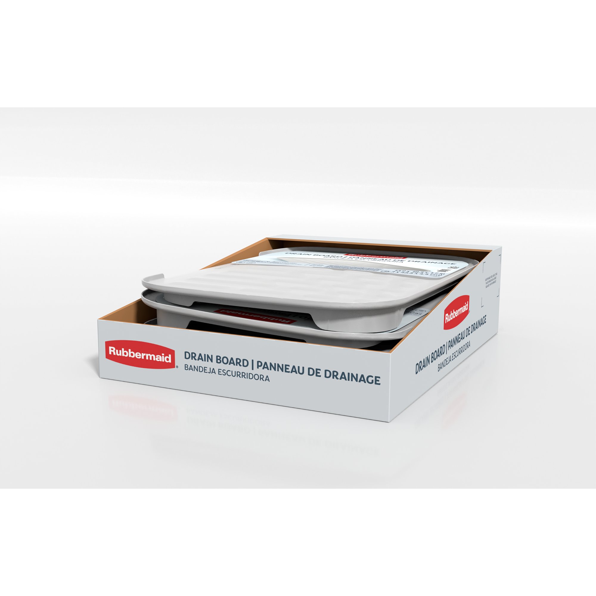 Rubbermaid Antimicrobial Drain Board, Small, Black, 1938748