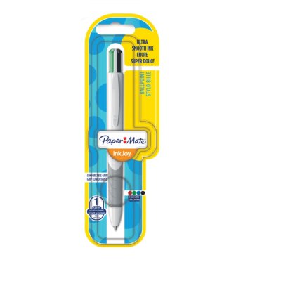 016424-PAPERMATE Pochette de 4 stylos bille rétractable Flexgrip Elite,  couleurs fun assorties S0798120
